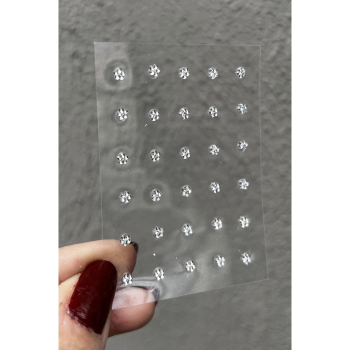 Vücut Ve Yüz Taşı/ Çiçek Figürlü Sticker