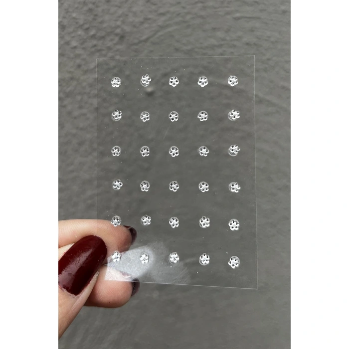 Vücut Ve Yüz Taşı/ Çiçek Figürlü Sticker