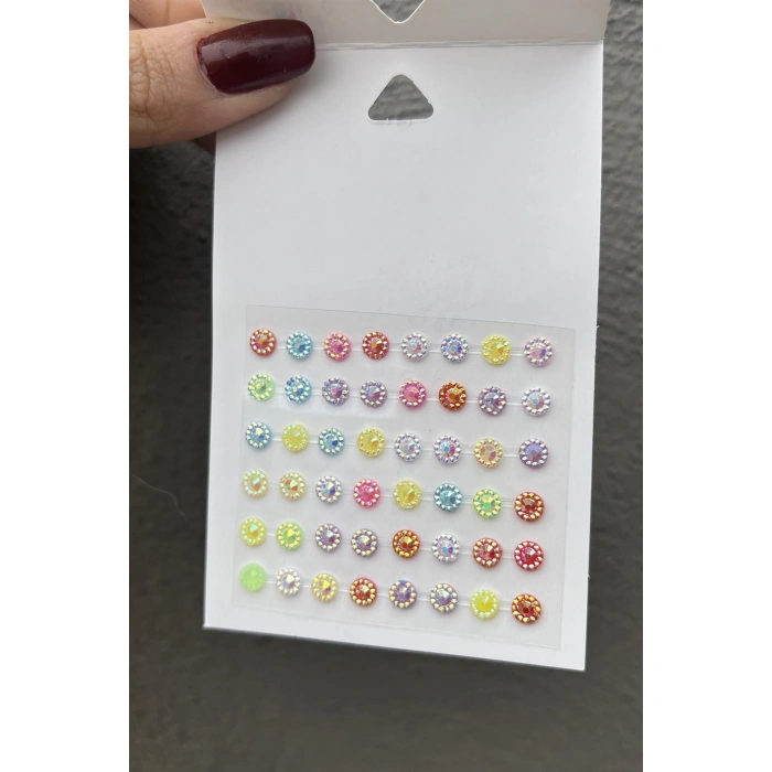 Vücut Ve Yüz Taşı/ Karışık Renk Taşlı Sticker