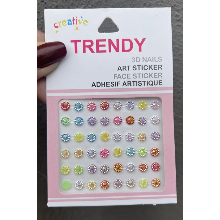 Vücut Ve Yüz Taşı/ Karışık Renk Taşlı Sticker