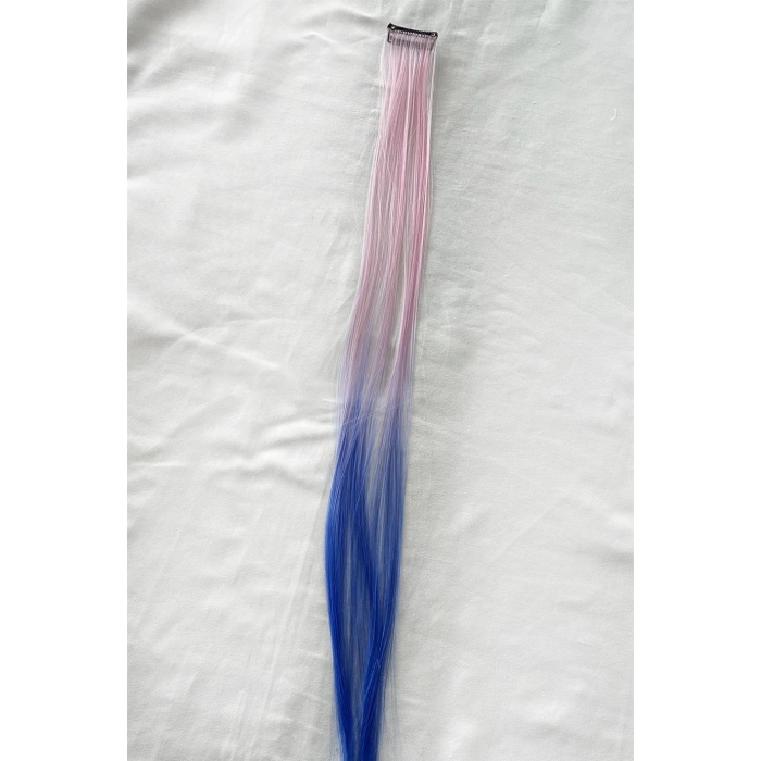 Yan Çıt Çıt Postiş / 2 Renk Ombre / 50 Cm