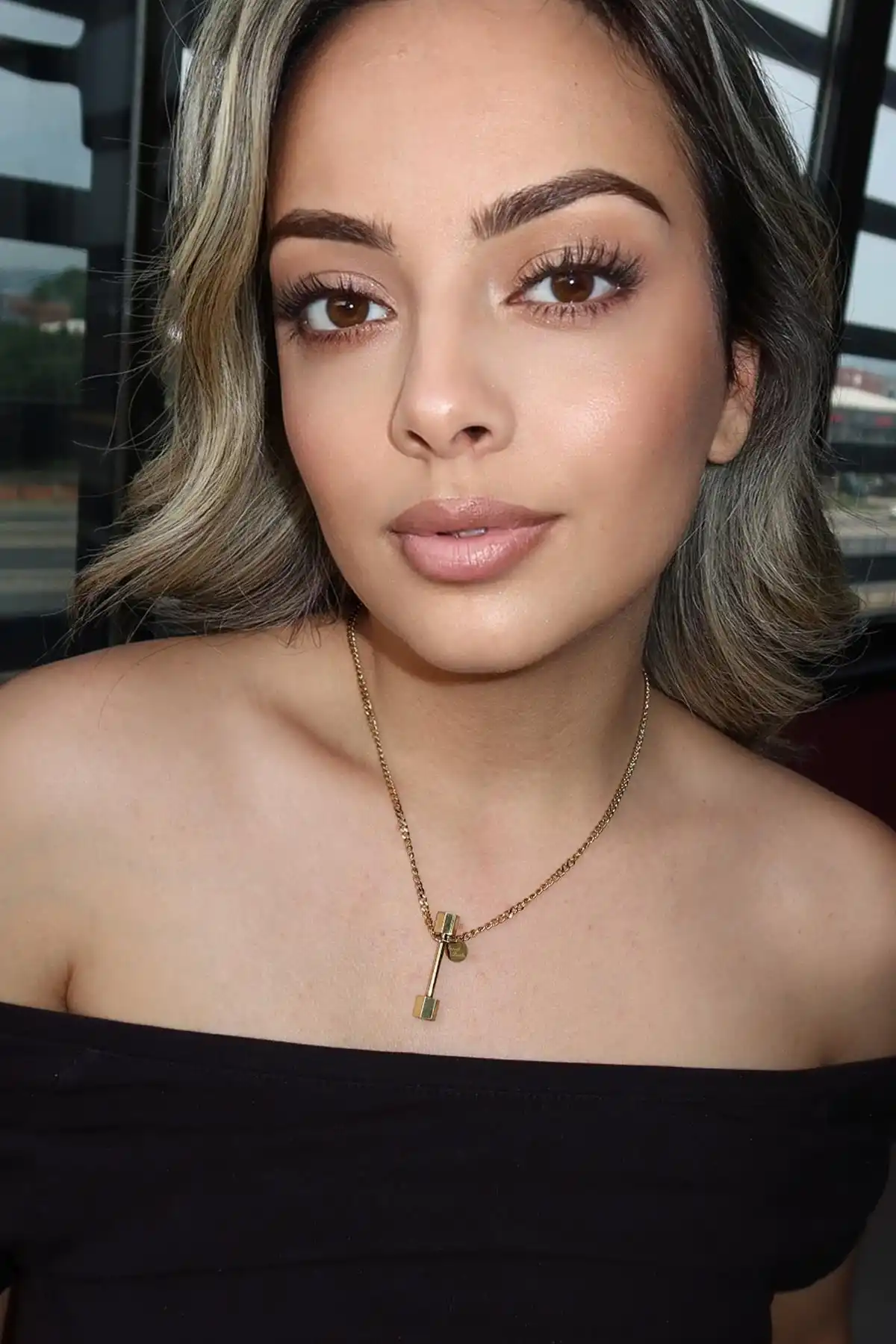 Altın Renk Çelik Kolye