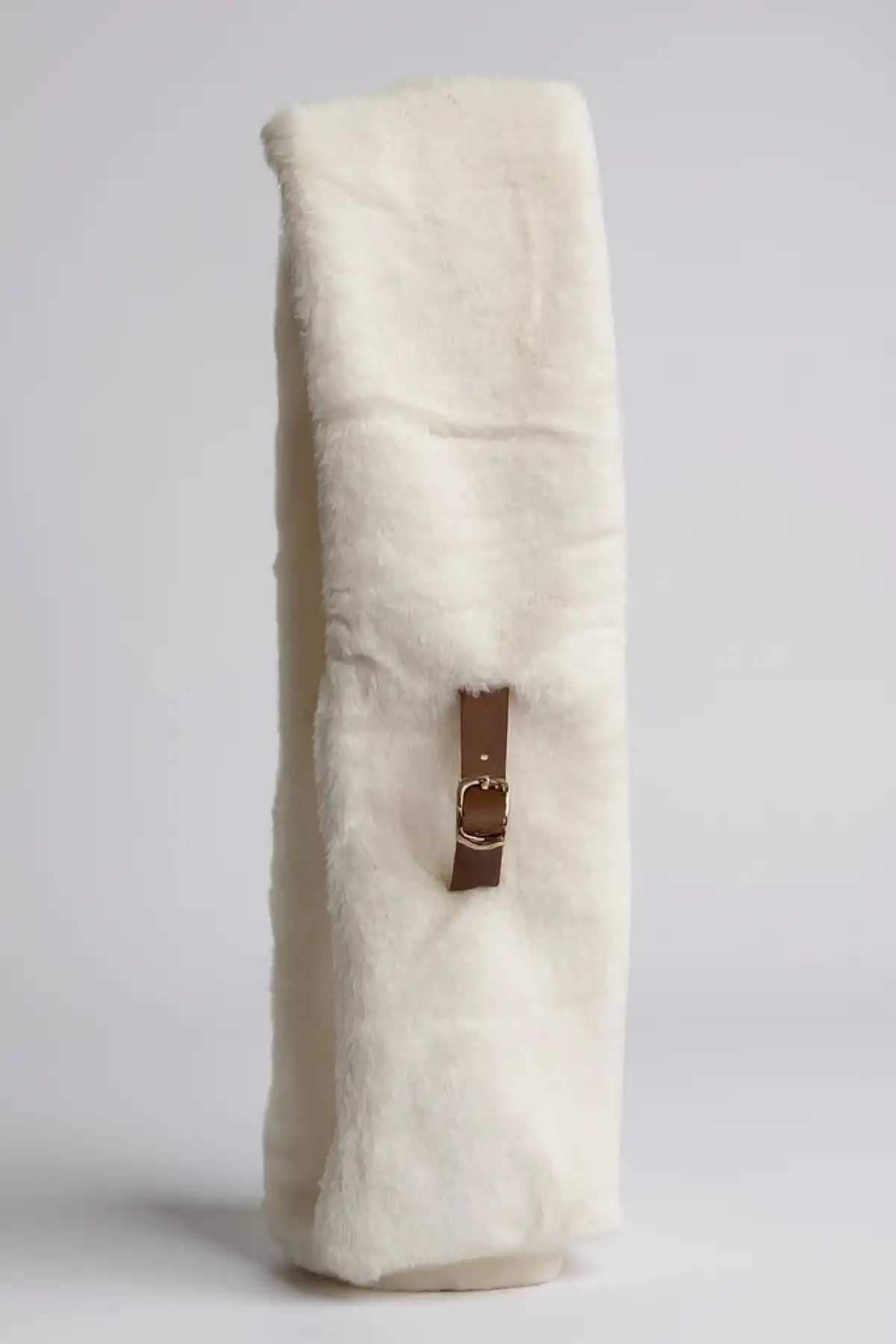 Beyaz Renk Çocuk Peluş Atkı