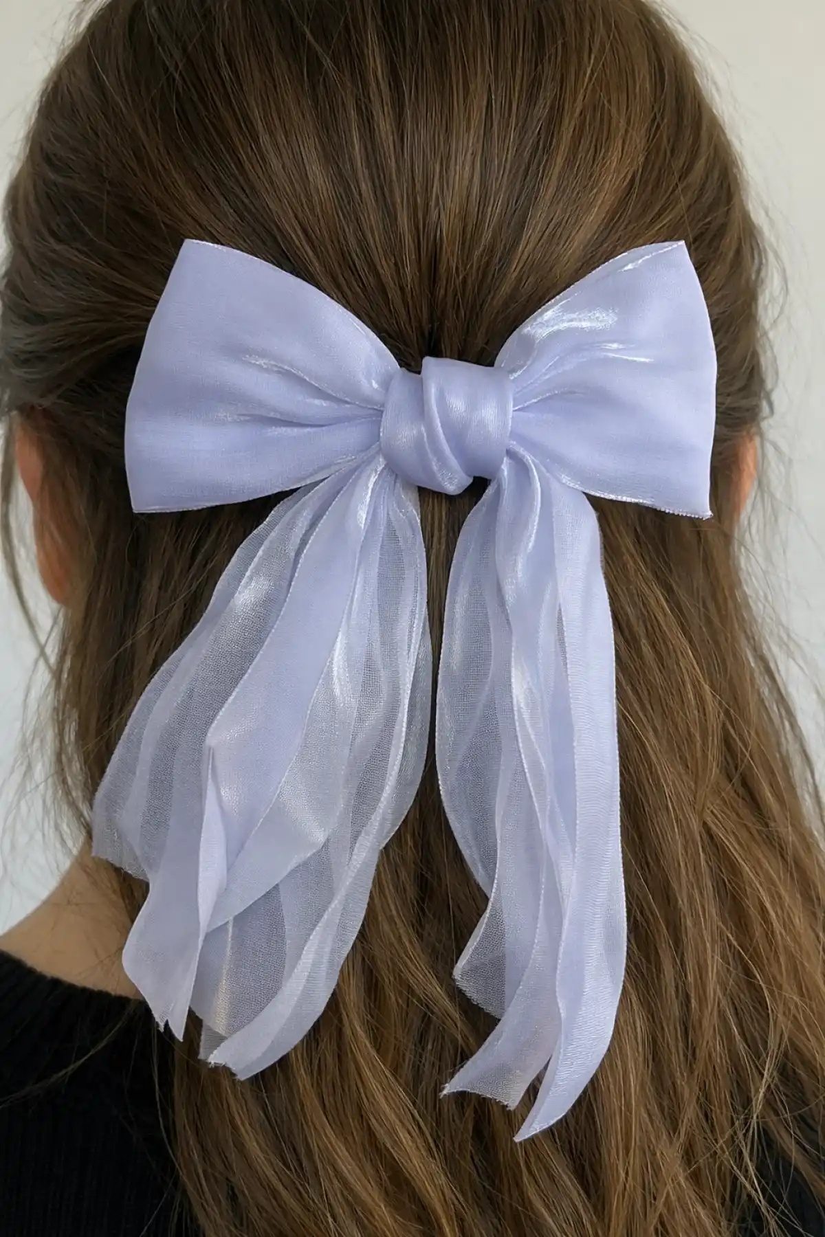 Beyaz Renk Kurdele Figürlü Otomat Toka