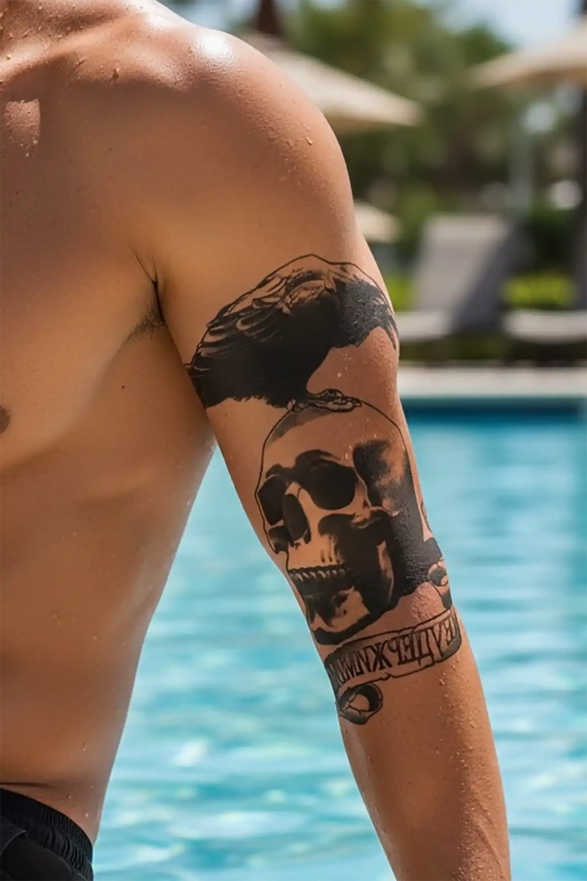 Geçici Kurukafa Dövme Tattoo