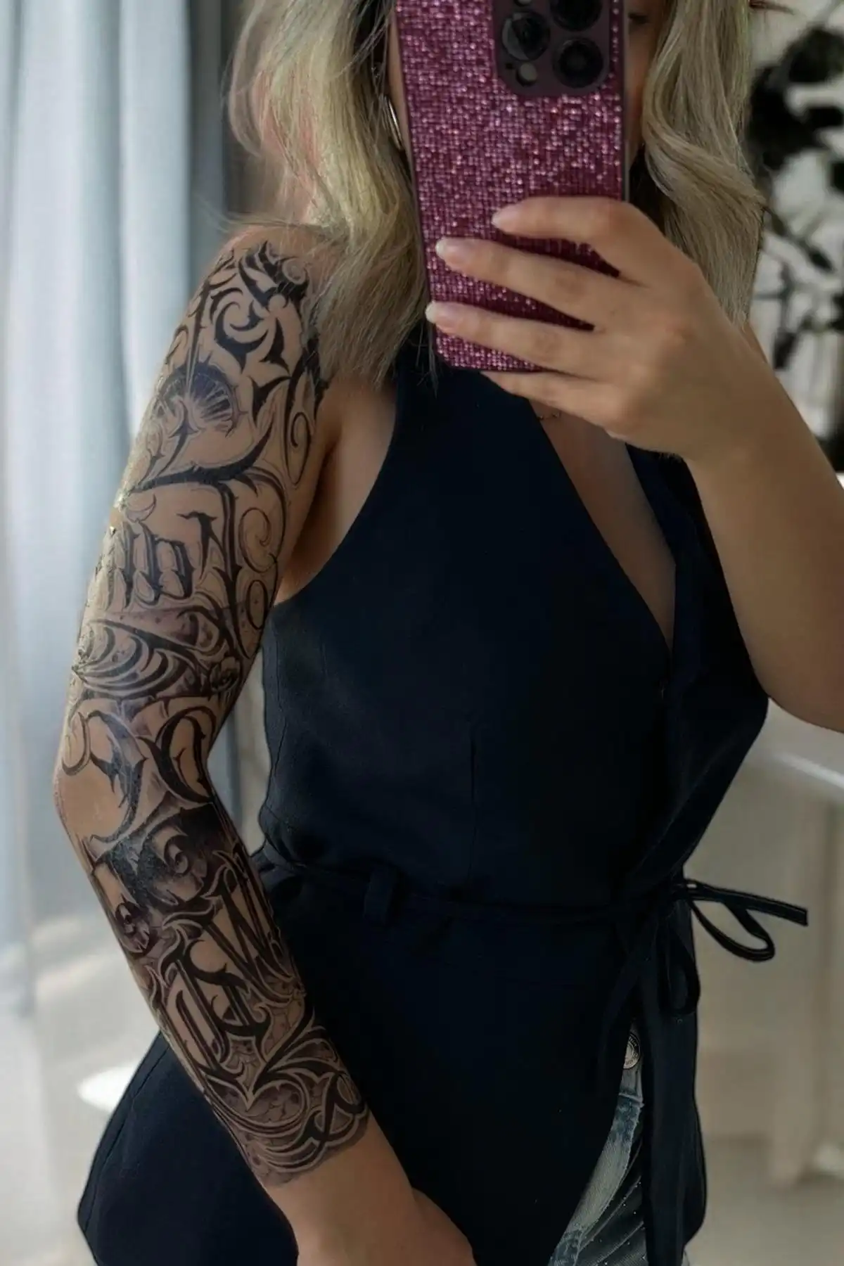 Geçici Yazı Detaylı Dövme Tattoo