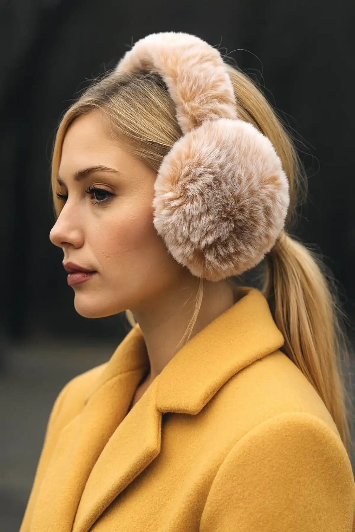 Kahverengi Peluş Kulaklık