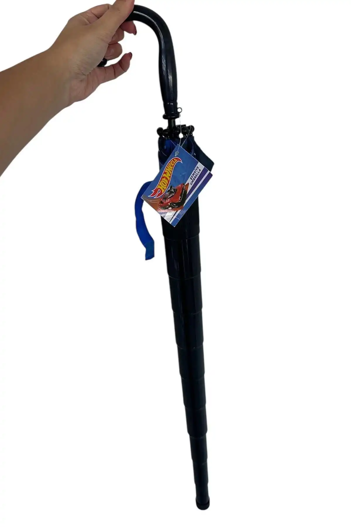 Mavi Renk Karışık Figürlü Kılıflı Çocuk Şemsiye