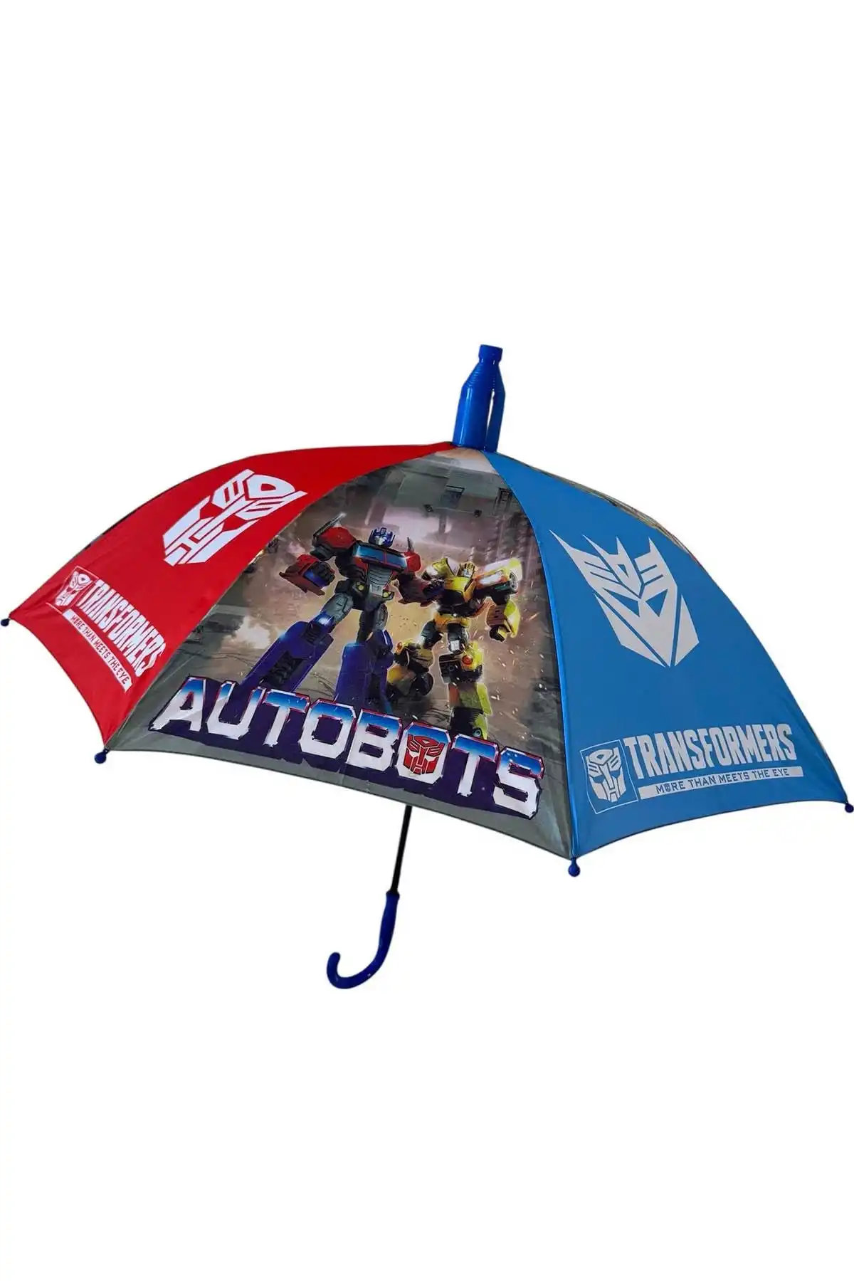Mavi Renk Robot Figürlü Kılıflı Çocuk Şemsiye