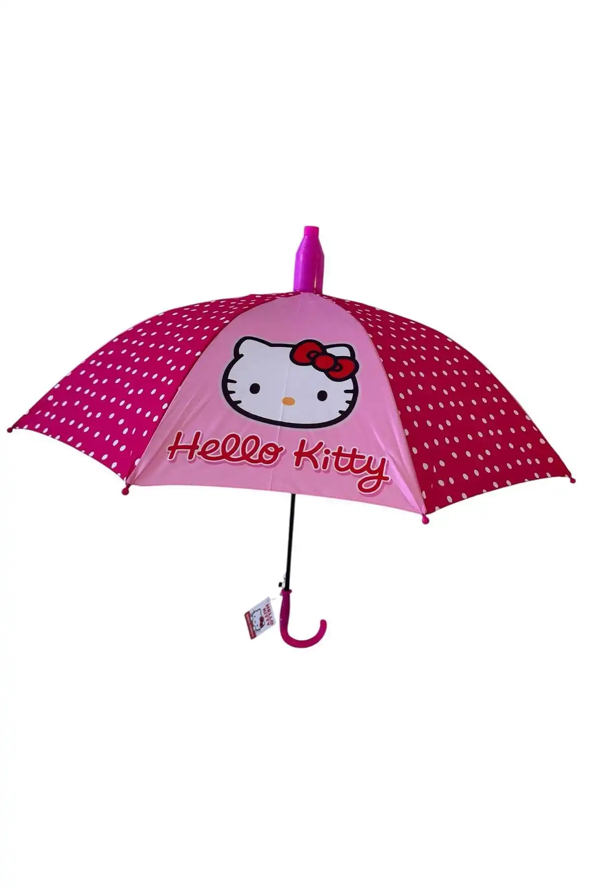 Pembe Renk Karışık Figürlü Kılıflı Çocuk Şemsiye