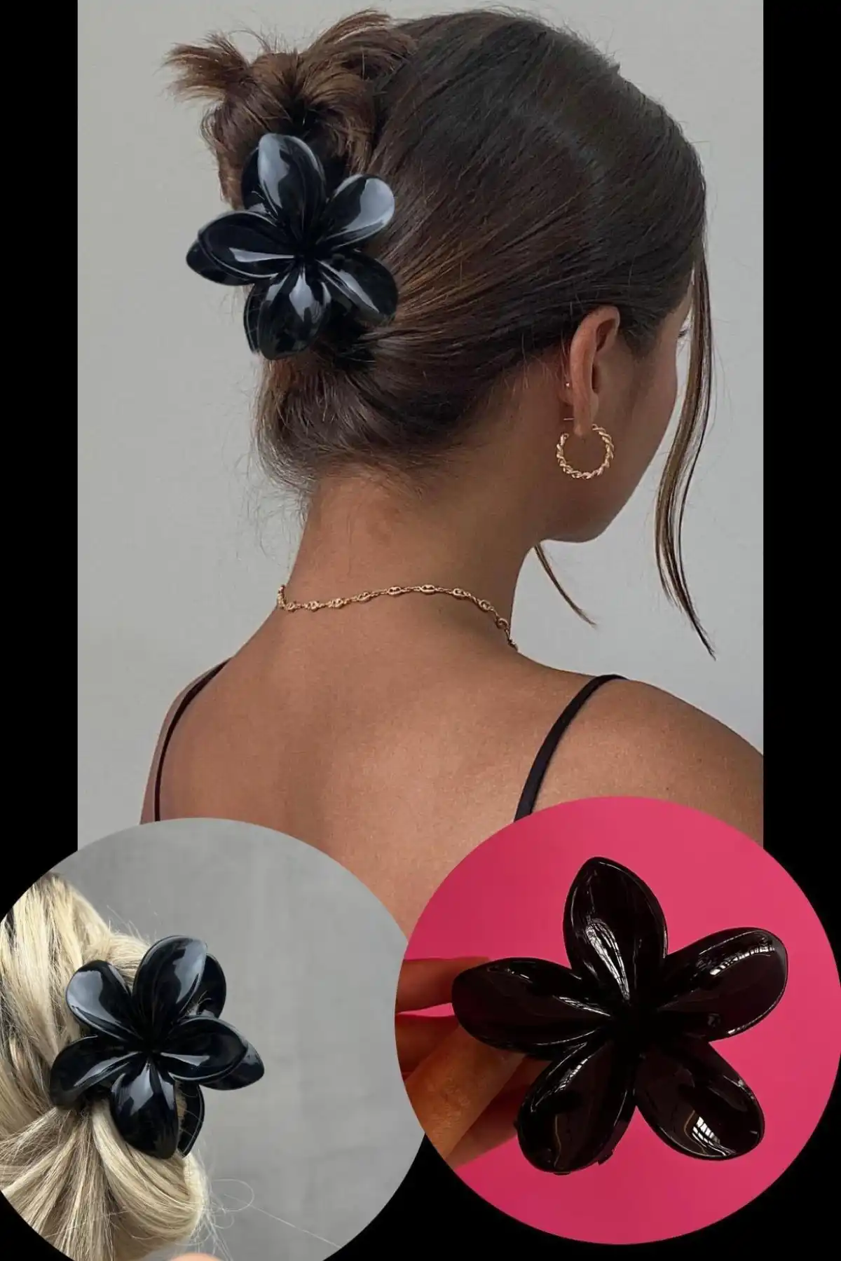 Siyah Renk Lotus Mandal Toka