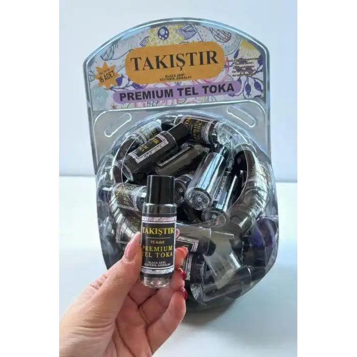 100lü Siyah Renk Kutulu Tel Toka Set