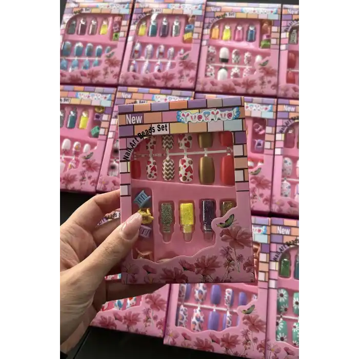 12li Karışık Figürlü Çocuk Tırnak Set