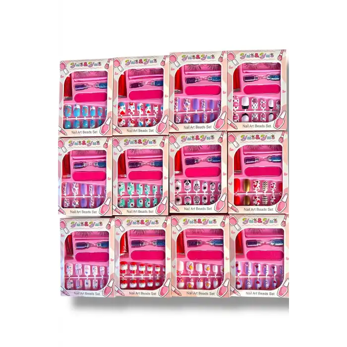 12li Karışık Figürlü Tırnak Set