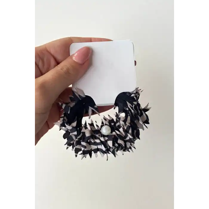 12li Karışık Renk İnci Detaylı Simit Toka Set