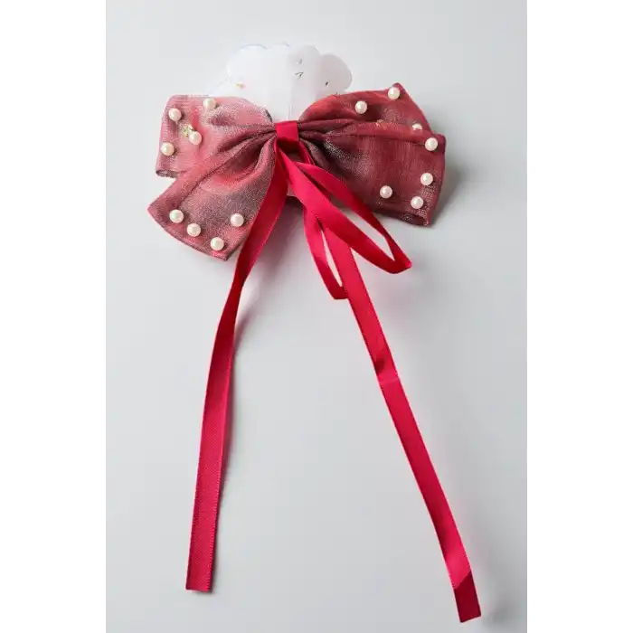 12li Karışık Renk Kurdele Figürlü İnci Detaylı Otomat Toka