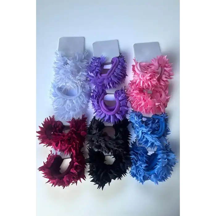 12li Karışık Renk Lastik Toka Set