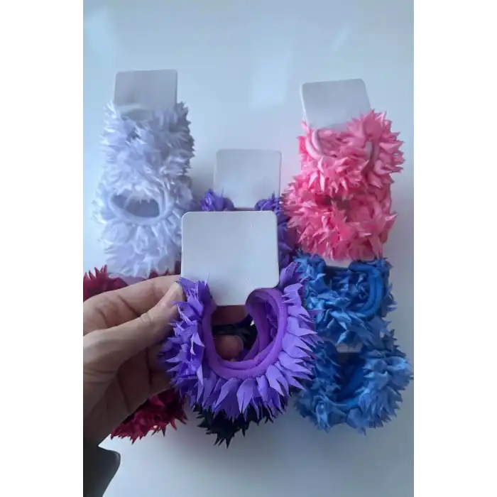 12li Karışık Renk Lastik Toka Set