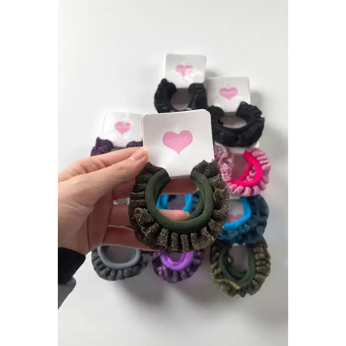 12li Karışık Renk Lastik Toka Set