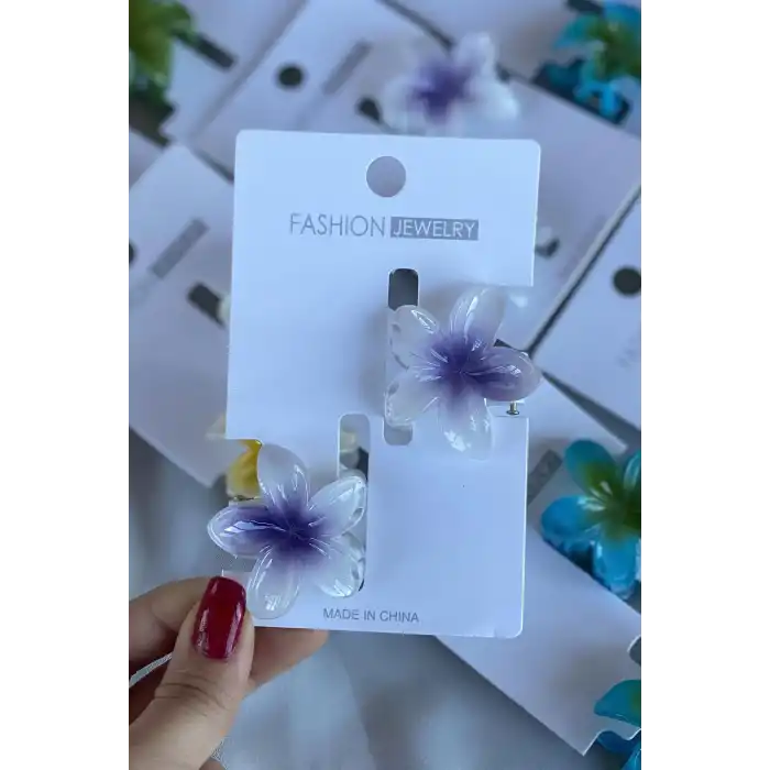 12`li  Karışık Renk Lotus Toka Set