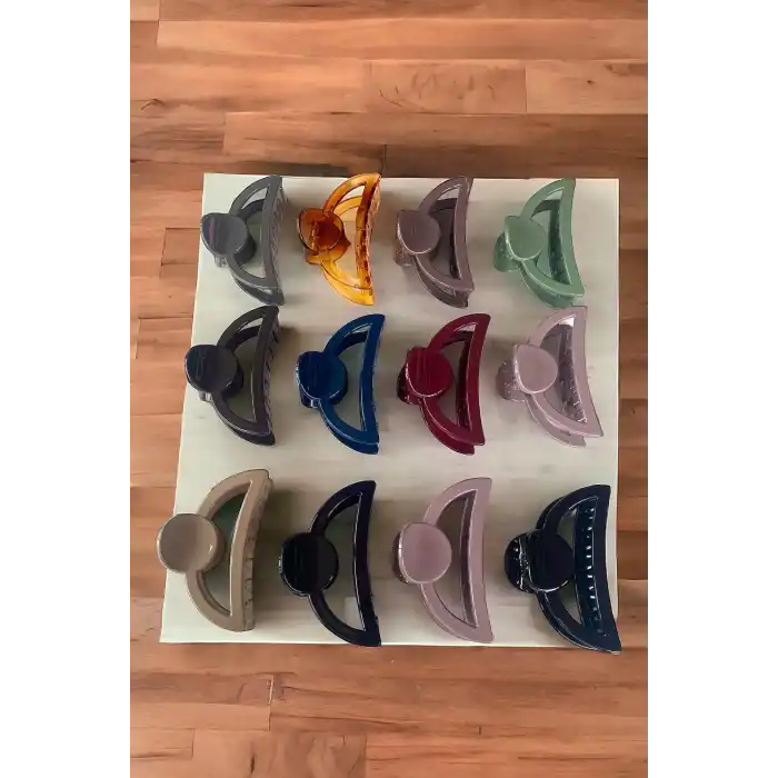 12li Karışık Renk Mandal Toka Set