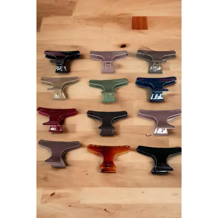 12li Karışık Renk Mandal Toka Set