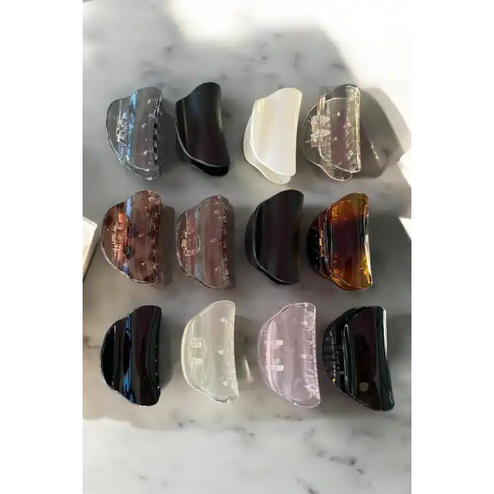 12li Karışık Renk Mandal Toka Set