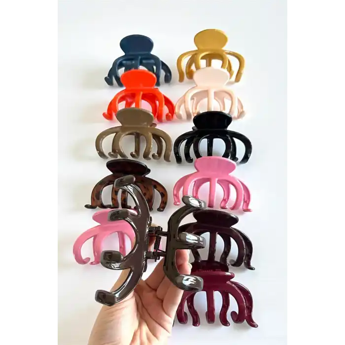 12li Karışık Renk Mandal Toka Set