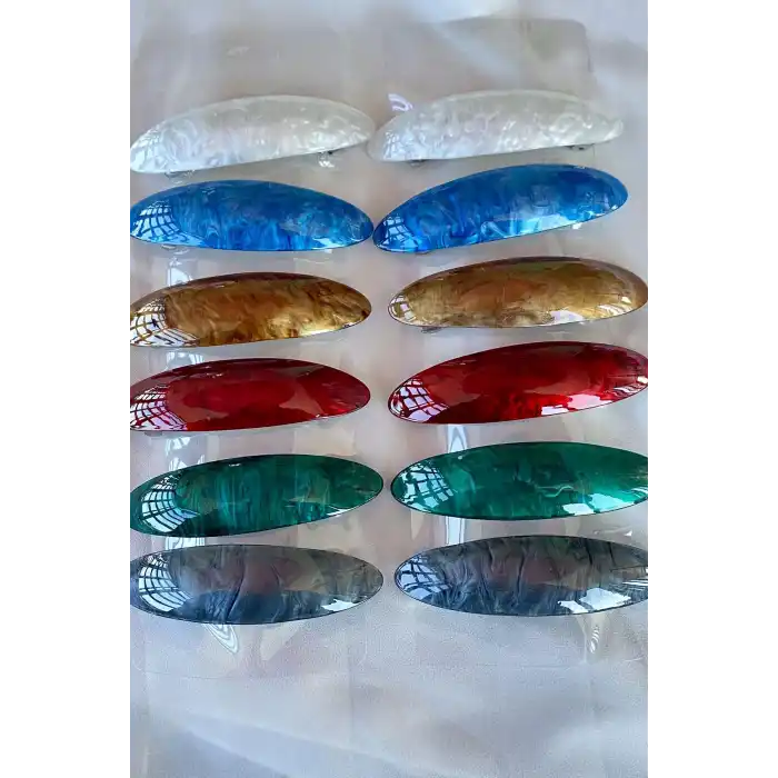 12li Karışık Renk Otomat Toka Set