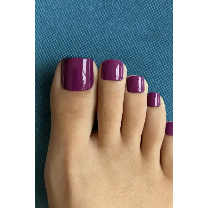 12li Mor Renk Takma Tırnak Set (Yapıştırıcılı)