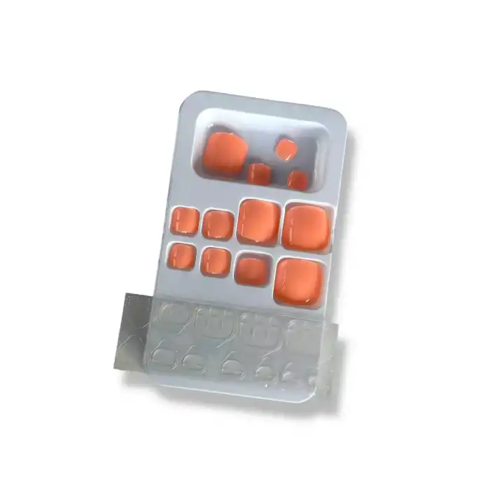 12li Pembe Renk Ayak Takma Tırnak Set