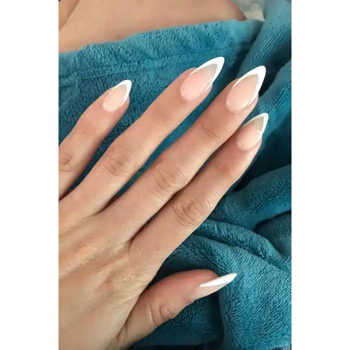 12li Şeffaf Renk French Takma Tırnak Set