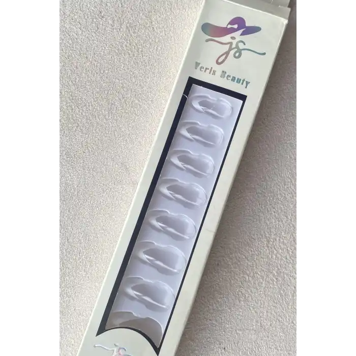 12li Şeffaf Renk French Takma Tırnak Set