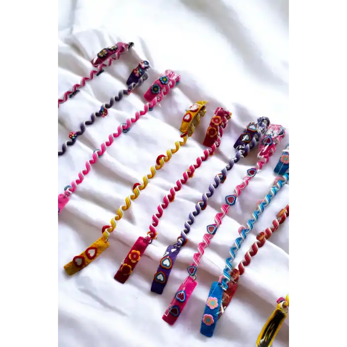 12li Spiral Yaylı Yan Toka Set