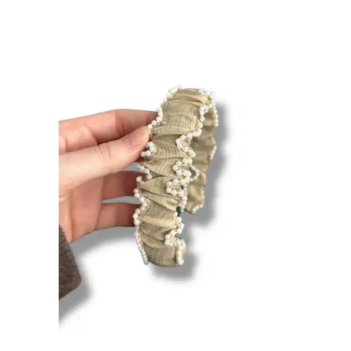 12´li Karışık Renk İnci Detaylı Taç Set