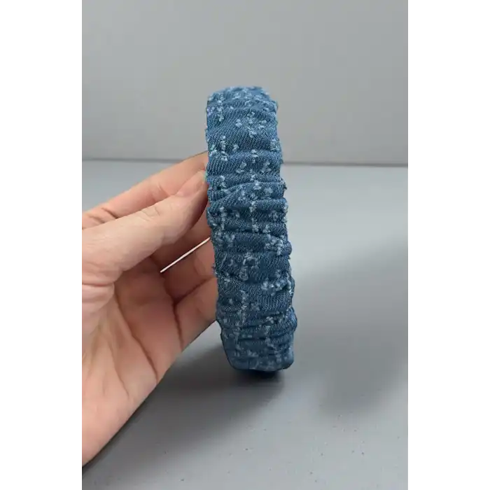 12´li Karışık Renk Kot Detaylı Taç Set