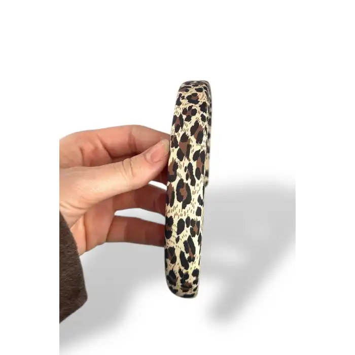 12´li Karışık Renk Leopar Desenli Taç Set