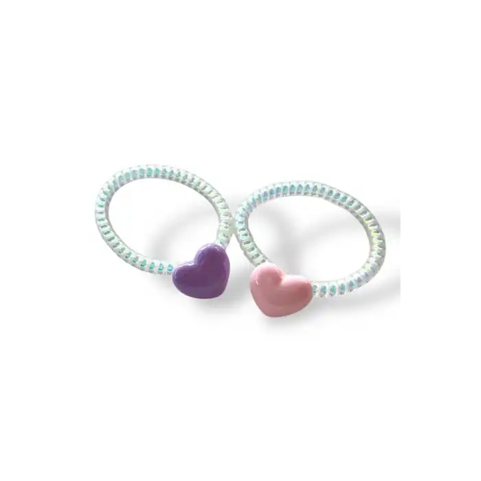 2li Kalp Figürlü Helezon Toka Set