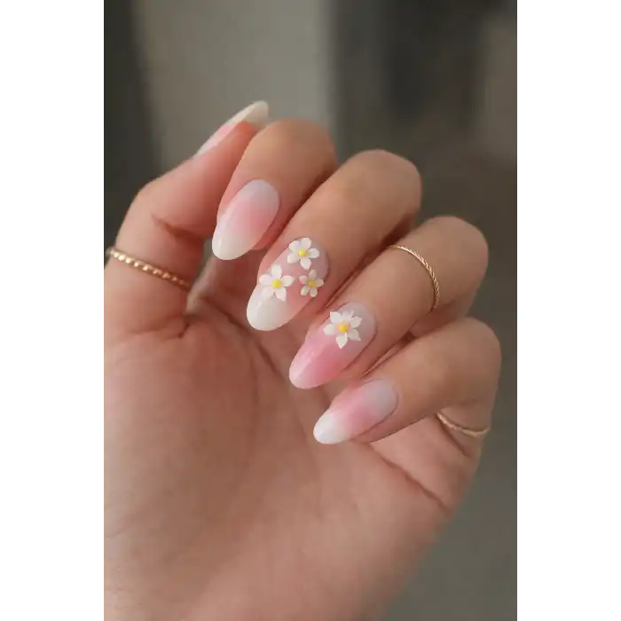 24lü Karışık Renk Jel Görünümlü Takma Tırnak (Yapıştırıcılı)