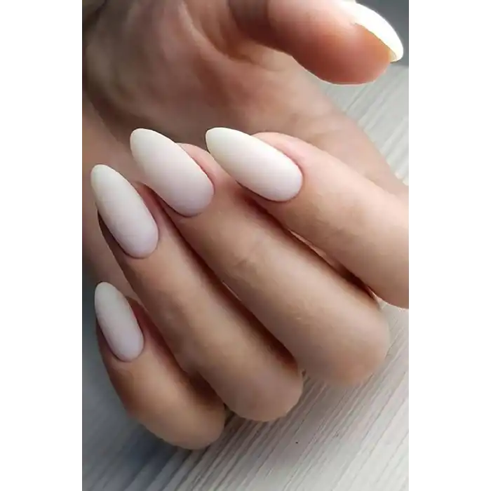 24lü Mat Beyaz Renk Takma Tırnak Seti