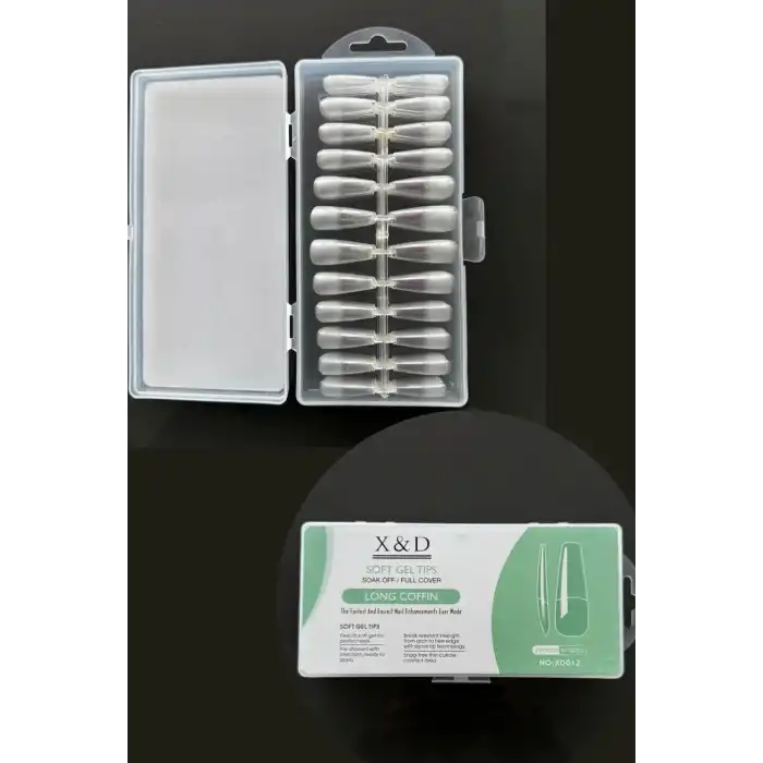 240lı Şeffaf Renk Takma Tırnak Set