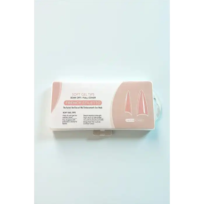 240lı Şeffaf Renk Tips  Profesyonel Protez Tırnak Set