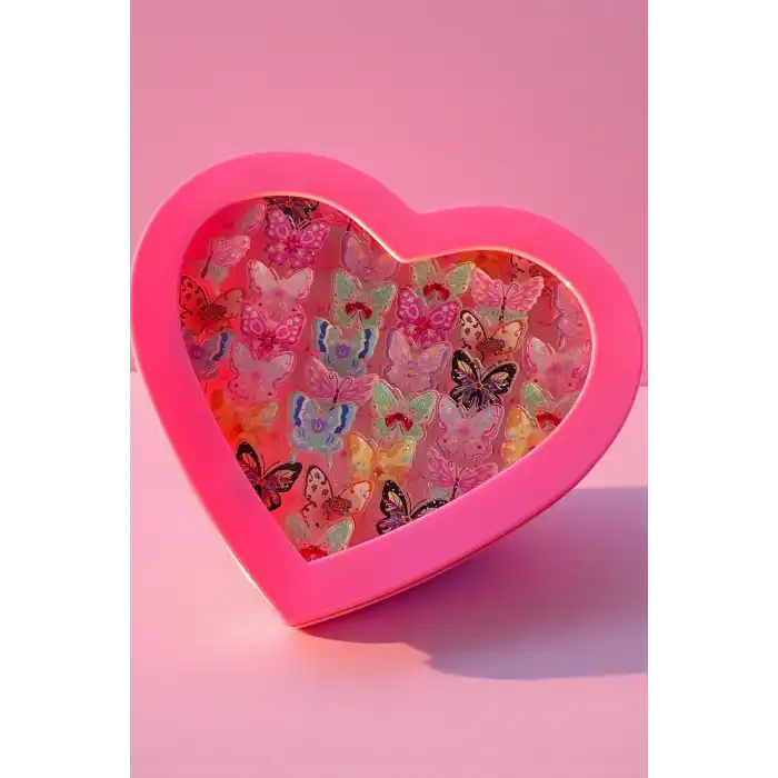 36lı Karışık Renk Kelebek Figürlü Çocuk Yüzük Set