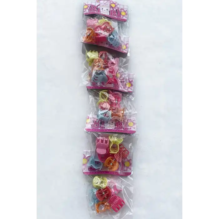 5li 30 Adet Karışık Renk Çocuk Mandal Toka Set