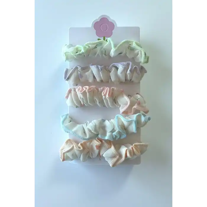 5li Karışık Renk Lastik Toka Set