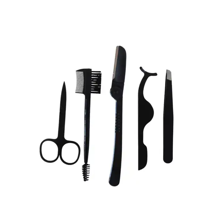 5li Siyah Renk Kaş Bakım Seti