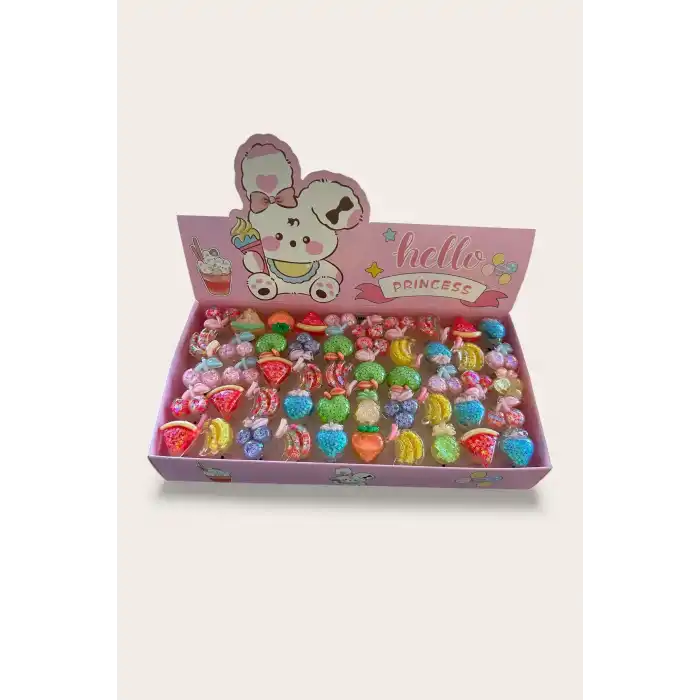 50 Adet Karışık Figürlü Işıklı Yüzük Set