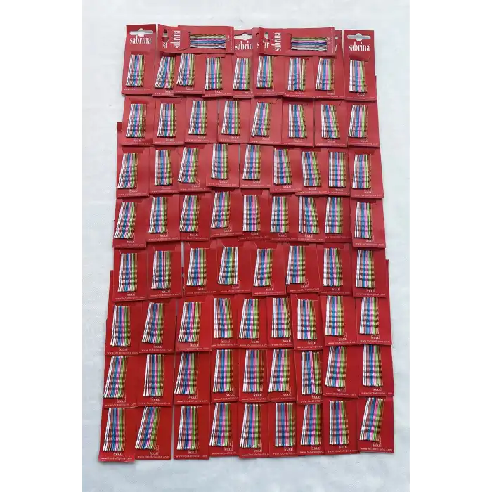 72li Karışık Renk Tel Toka Set