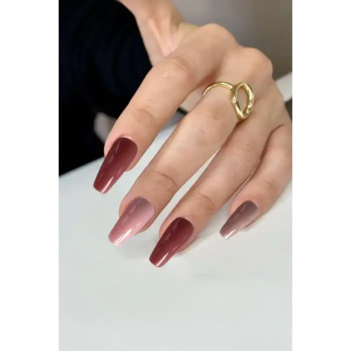 96lı Karışık Renk Takma Tırnak Set