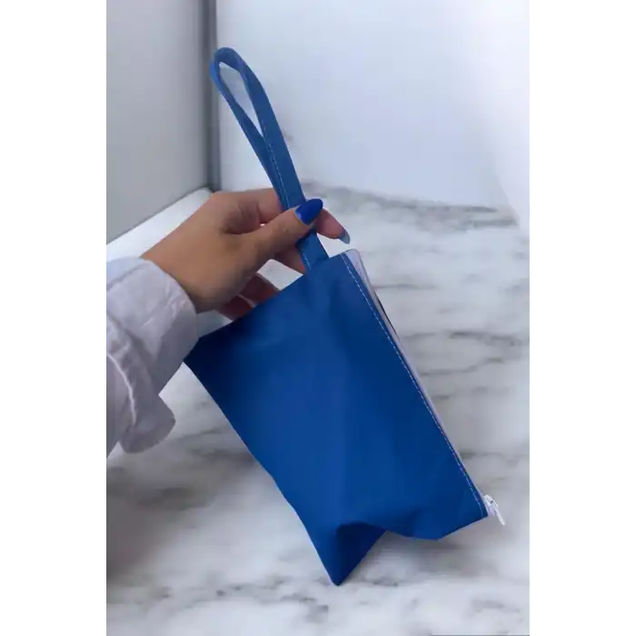 Açık Mavi Renk Cüzdan/El Çantası (Küçük Boy)
